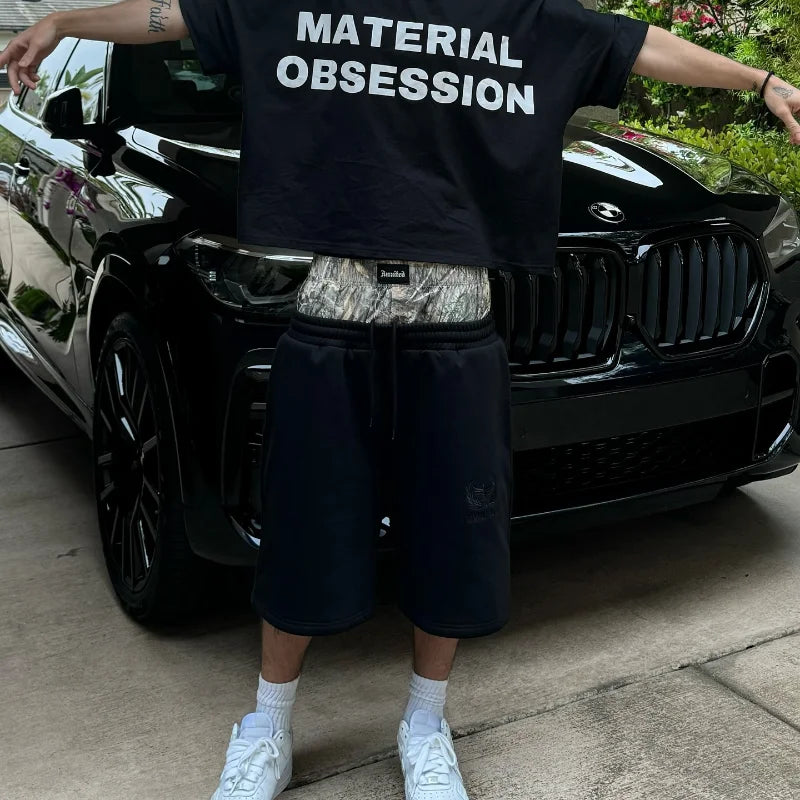 Double Layered Camo Shorts