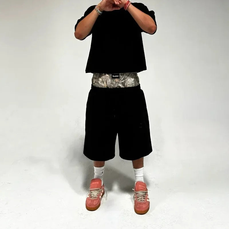 Double Layered Camo Shorts